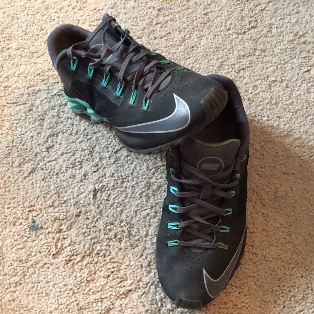Teal & Black Nike Shox